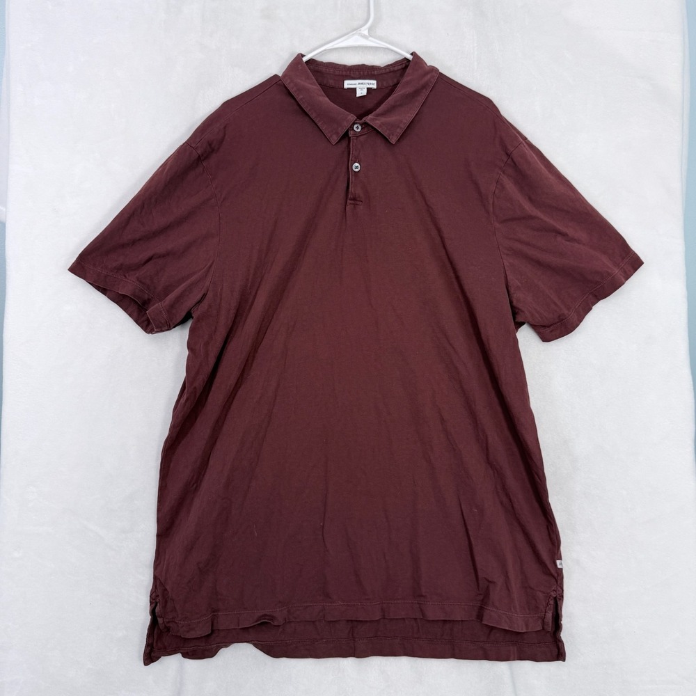James Perse 5 (2XL) Red Burgundy Basic Casual Stretch